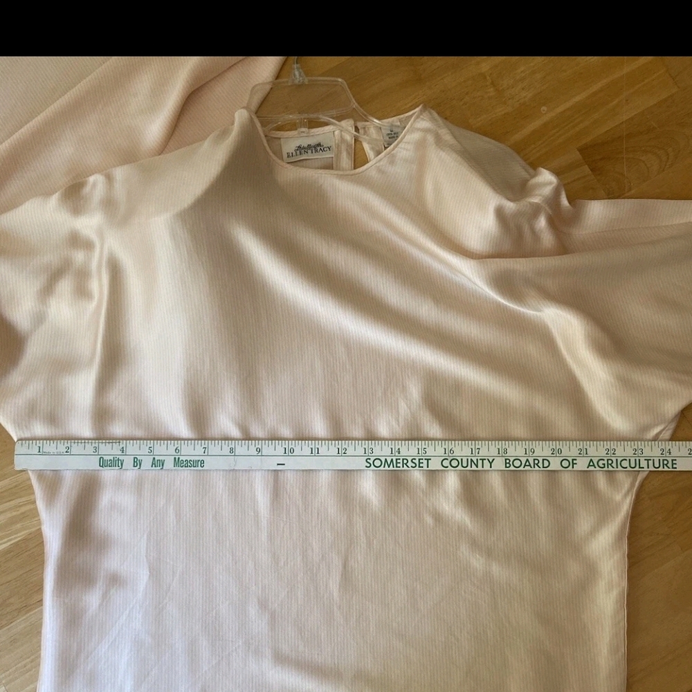 Linda Allard Ellen Tracy Silk Blouse Vintage Quiet Luxury Vintage 14 - Picture 8 of 13